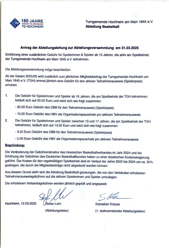 Antrag Mitgliederversammlung 31.03.2025